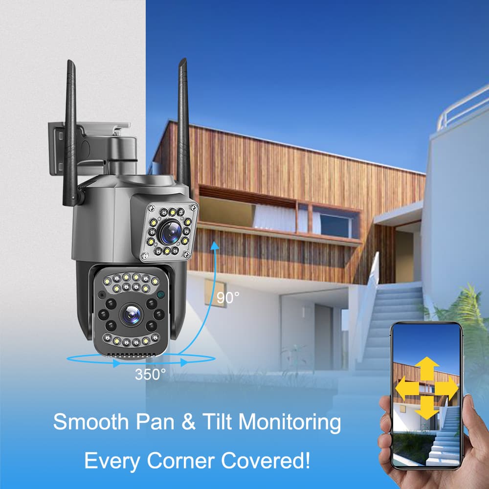 V380 Pro Dual Lens WiFi Camera - 1080P Outdoor Security 2