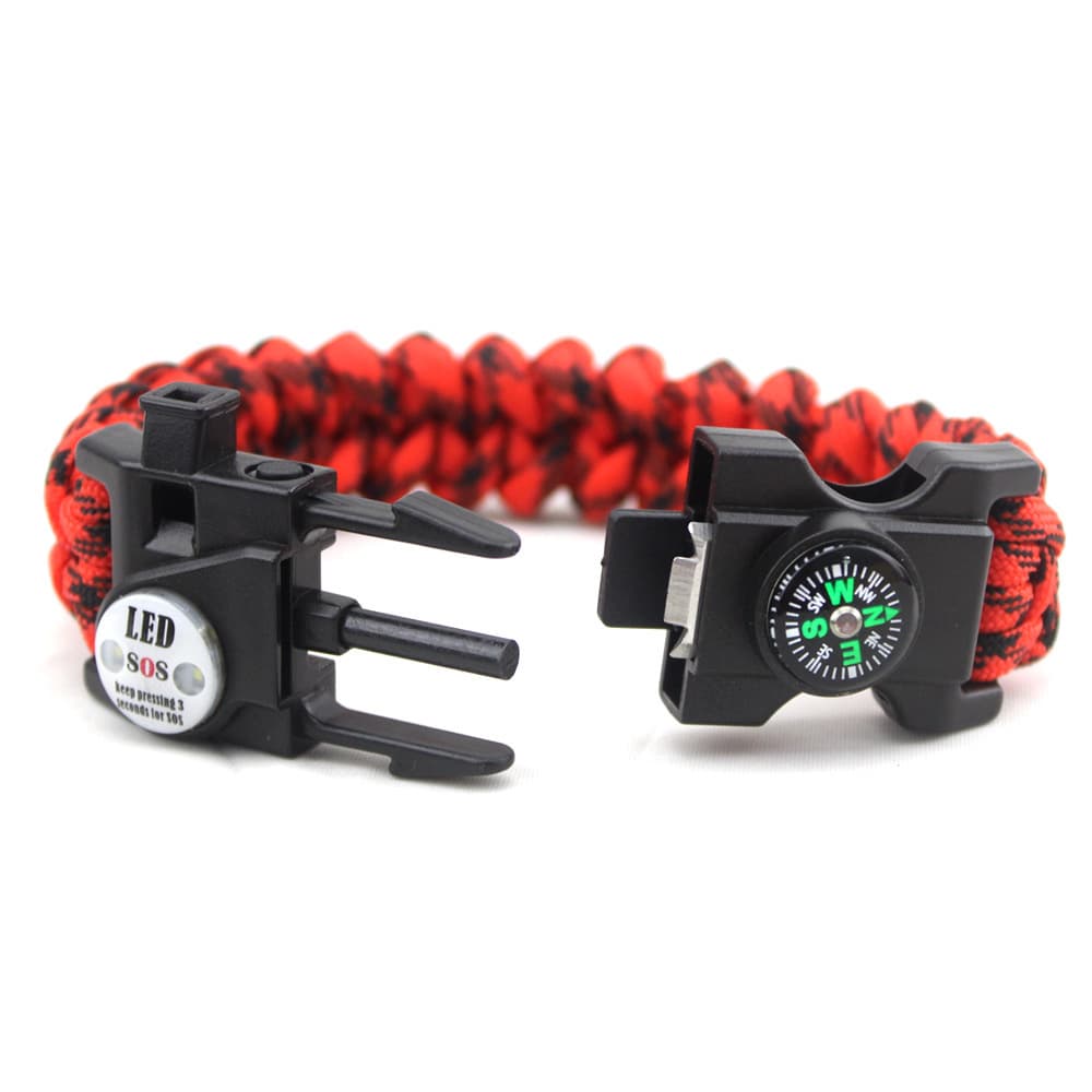 Travel universal bracelet, woven lighter, whistle 4