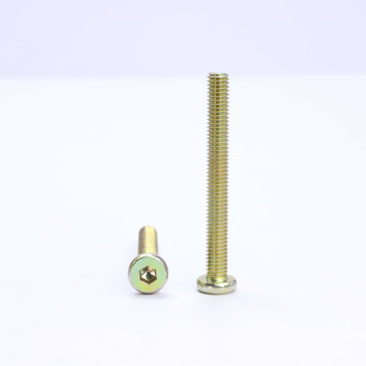 Iron galvanized flat round head hexagonal screw furniture assembly bolt table chair door cabinet furniture connection screw M6M8 3