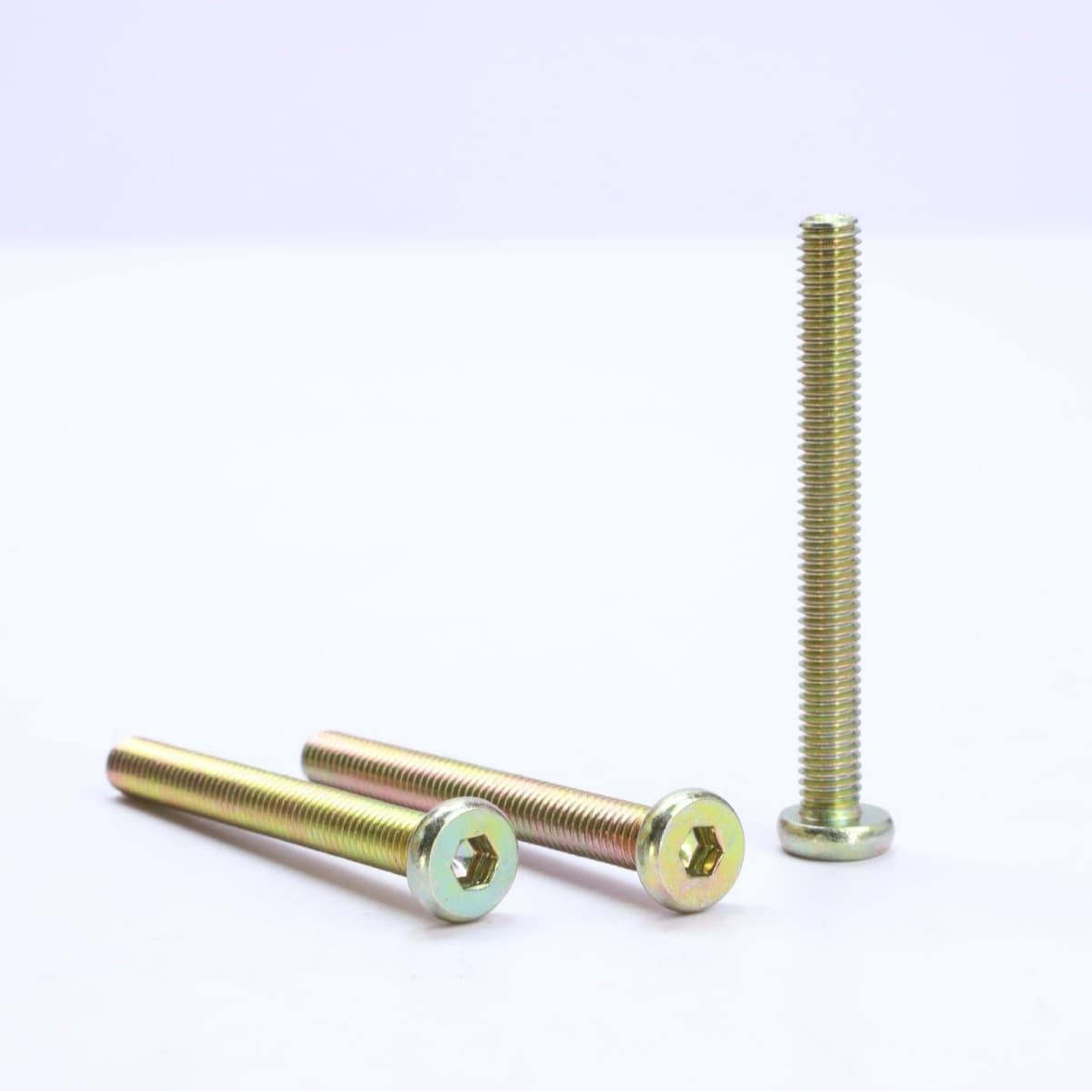 Iron galvanized flat round head hexagonal screw furniture assembly bolt table chair door cabinet furniture connection screw M6M8 4