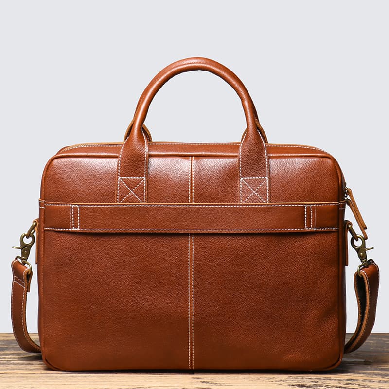 (Cross-border trading), fashionable handheld one-shoulder bag, laptop, leather backpack, genuine leather, business version 2