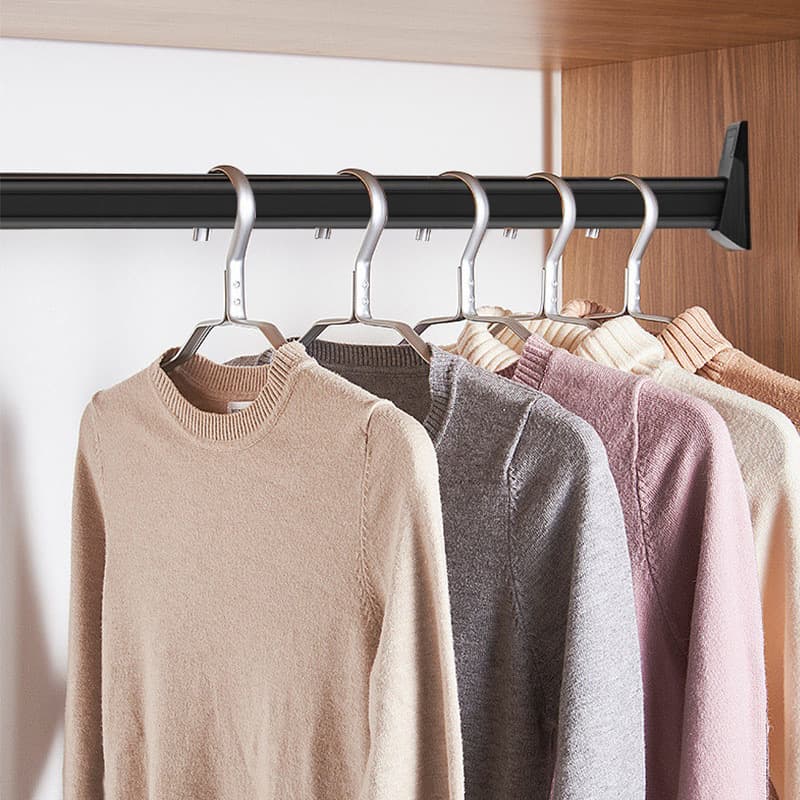 French wardrobe clothing through seat cabinet hardware accessories flange seat thickened clothing bracket room wardrobe fixed flange seat 4