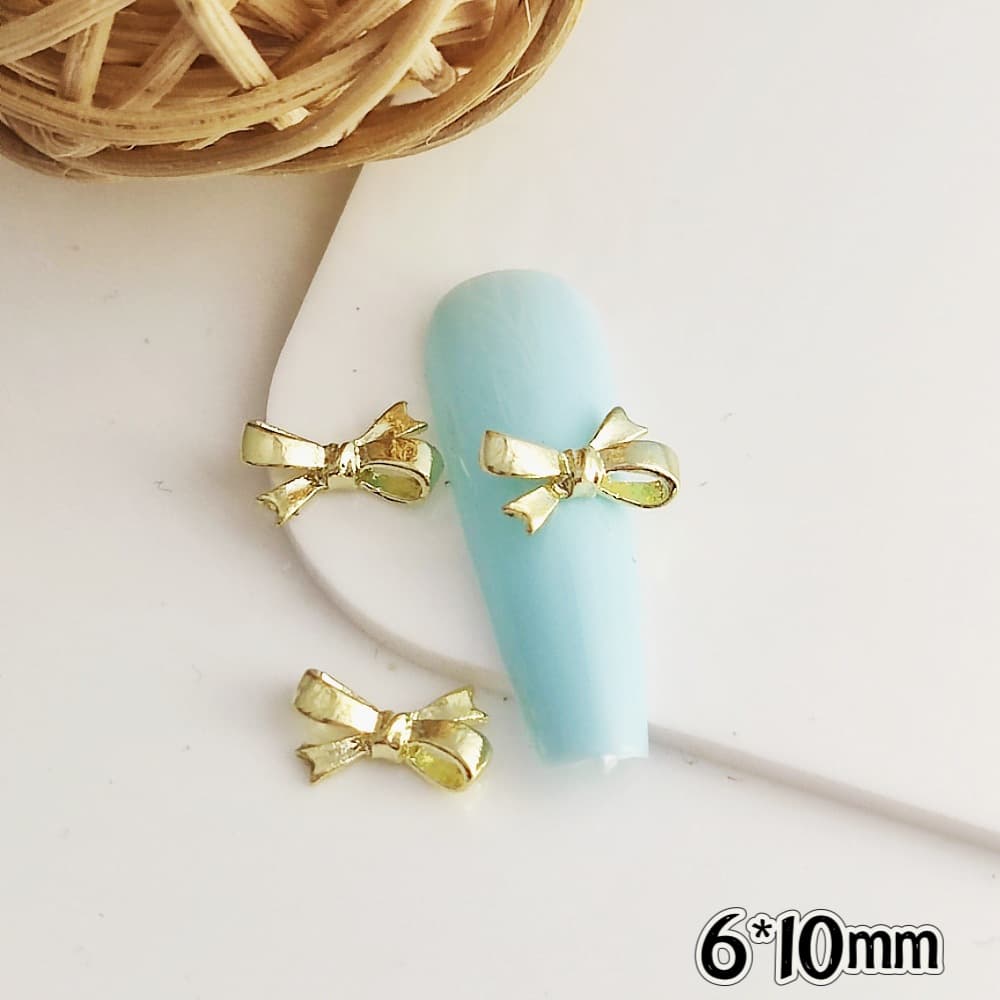 Three dimensional retro nail stickers with bow for nails, universal bow tie, ready-made product 4