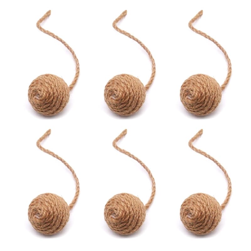 Cross -border custom suspension cat scratch column accessories hanging ball cat stick to bite the jaoseki sword hemp ball cat climbing shelf, sound hemp ball 1