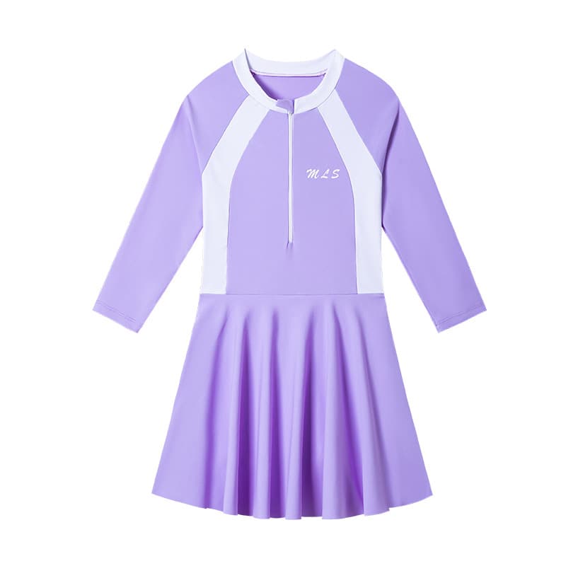 Swimwear, children's long-sleeve for students for training, Korean style, (Physicals) 5
