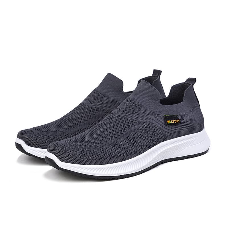2024 New Spring Sports and Leisure Men's Shoes Breathous Set Flying Flying Middle -Elderly One Piece Facilia Shoe Cross -border 5