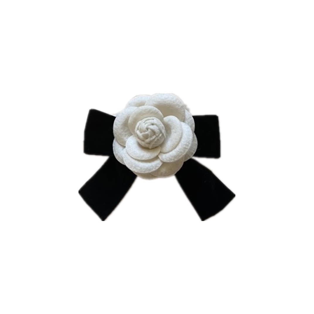 Mountain tea, brooch with bow, universal pin lapel pin, bow tie handmade pearl, Chanel style, high-quality style 5