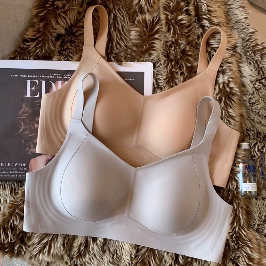 Thin underwear, supporting wireless bra, bra top, plus size 1