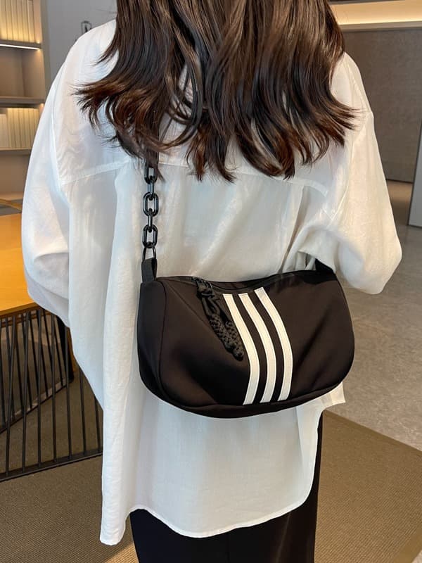 (Cross-border trading), one-shoulder bag for leisure, universal underarm bag, shoulder bag, high-quality style, oxford cloth, chain bag 5