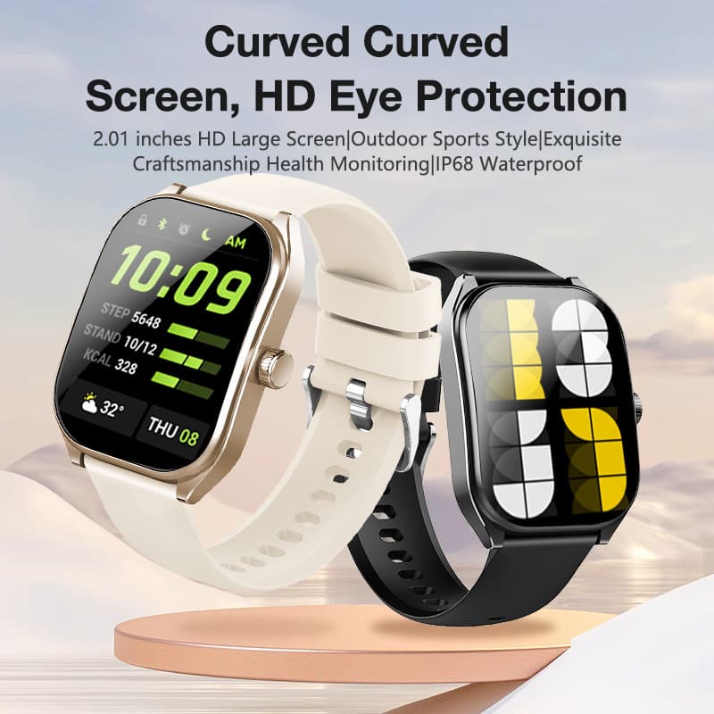 AOLON Popular smart watch Curve 3D flexible curved screen Business Bluetooth call low latency 2