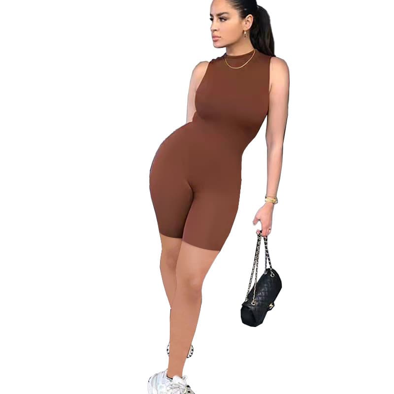 (Cross-border trading), summer sexy colored sports overall, European style, tight, high waist 2