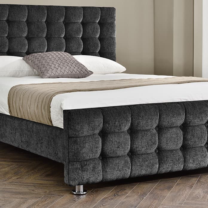 Foreign trade factory light luxury square shape bedside bed bed 1.5 meters 1.8 meters bed frame queen 2