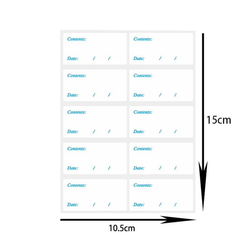 Remove non -residual 2.5 × 5cm blank writing food date refrigerator frozen storage tag label 2