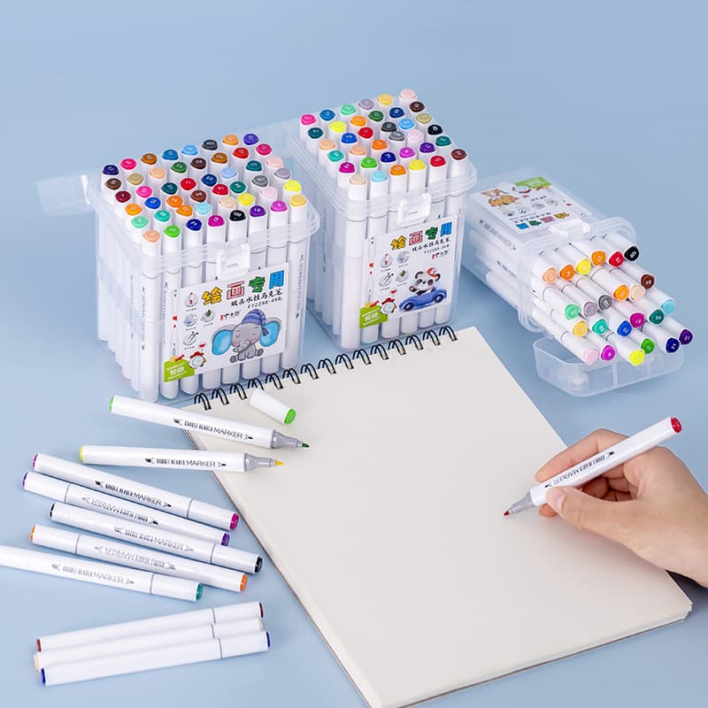 Marker, children's art set, crayons for students, 12 colors, 24 colors, washable 3