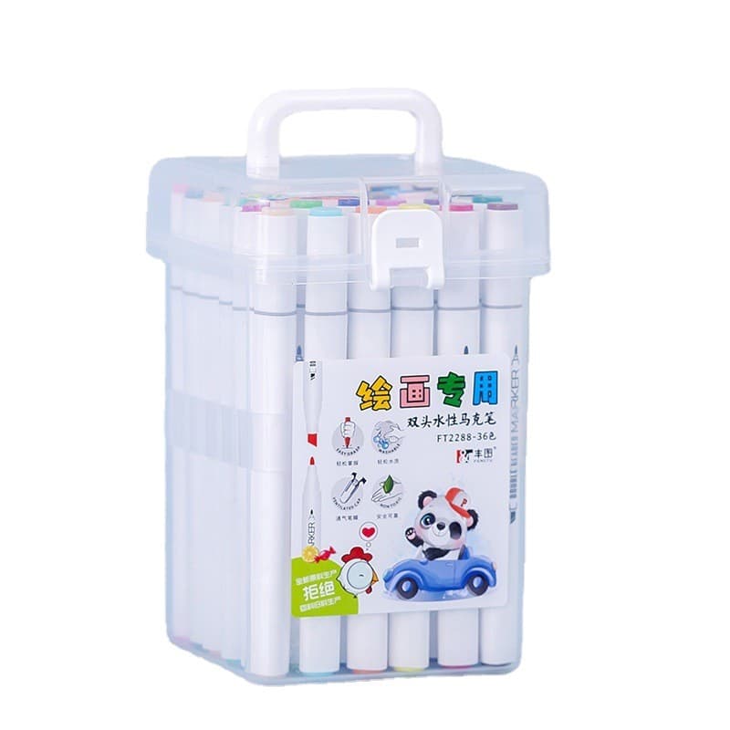 Marker, children's art set, crayons for students, 12 colors, 24 colors, washable 5