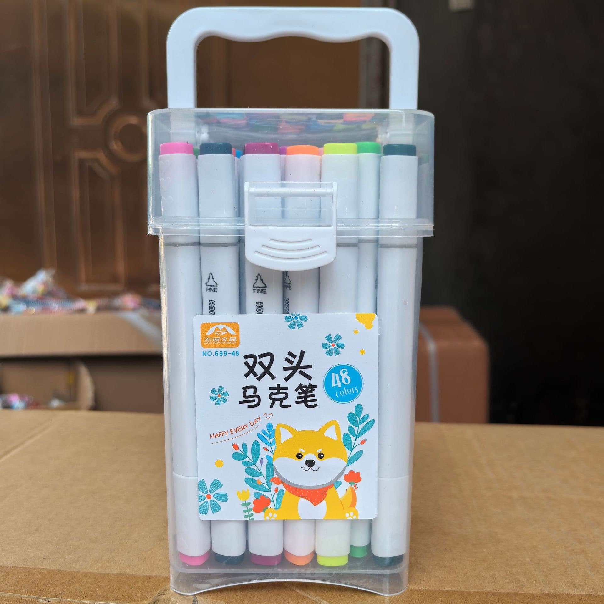 Marker, children's art set, crayons for students, 12 colors, 24 colors, washable 6