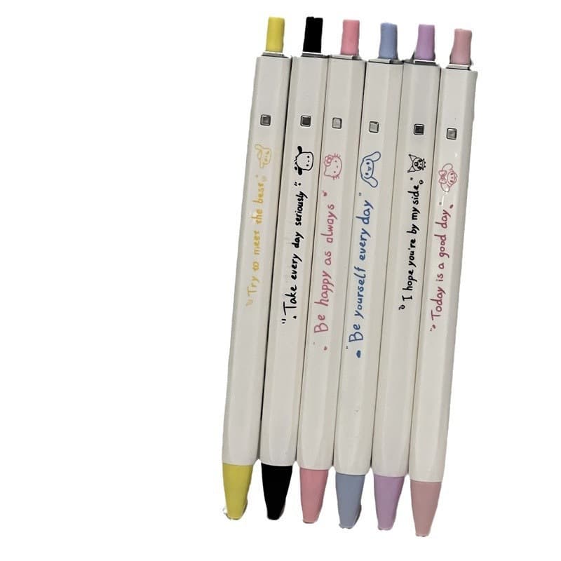 Fang Fang Pen Ins Wind Cute Brush Black ST Turbus Student High Beauty Value Simple Press Press 1 1 5