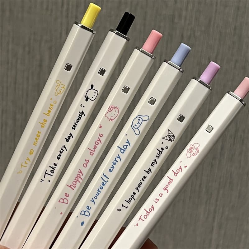 Fang Fang Pen Ins Wind Cute Brush Black ST Turbus Student High Beauty Value Simple Press Press 1 1 1