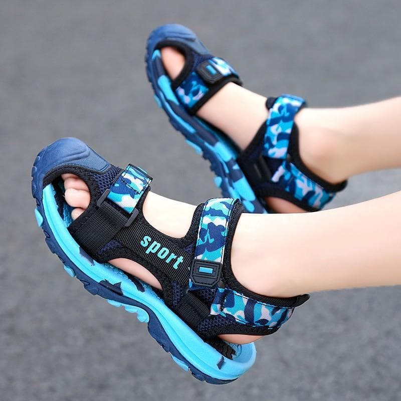 Sandals, mule for boys, non-slip summer children's sports beach children's bag, for teenagers, closed toe, soft sole 4