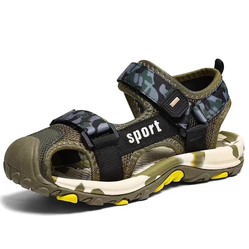Sandals, mule for boys, non-slip summer children's sports beach children's bag, for teenagers, closed toe, soft sole 5