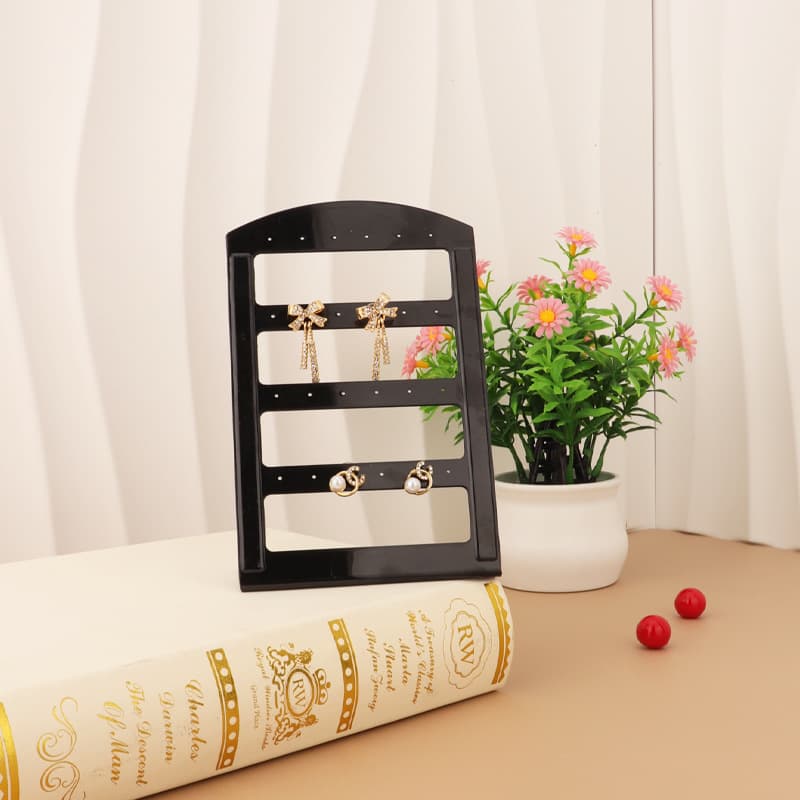 Earrings, plastic stand, jewelry, storage system 1
