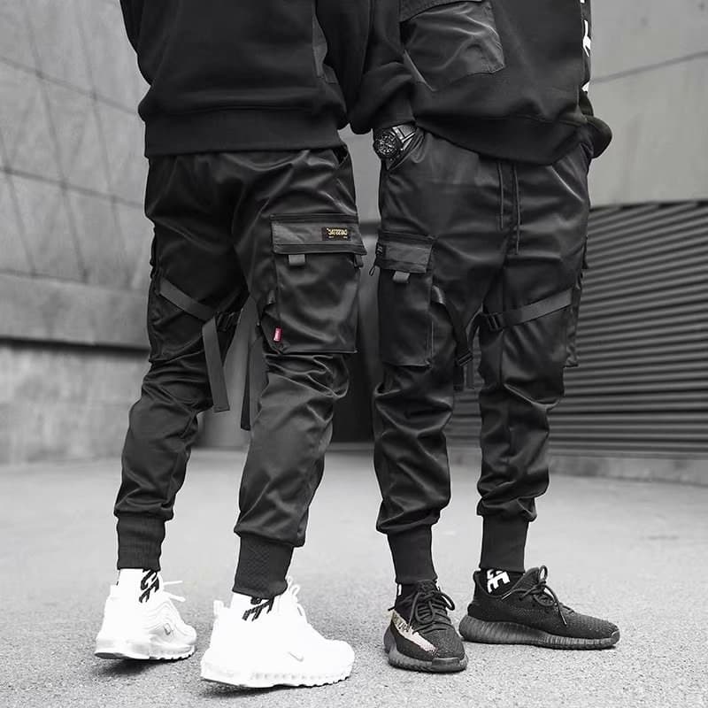 Spring brand trousers for leisure, oversize 2