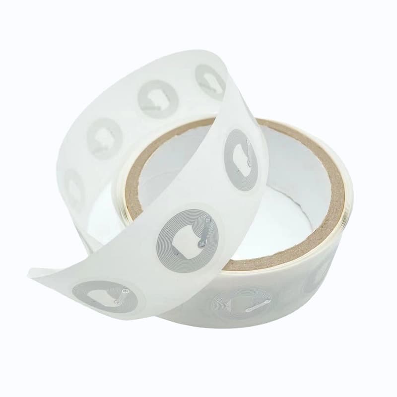NFC chip sticker NTAG213 wet inlay transparent paste NFC215 electronic tag anti -metal bump 5