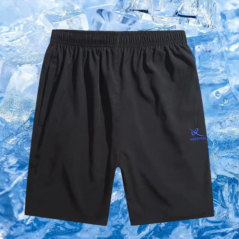 Summer sports shorts for leisure, black quick dry trousers 2