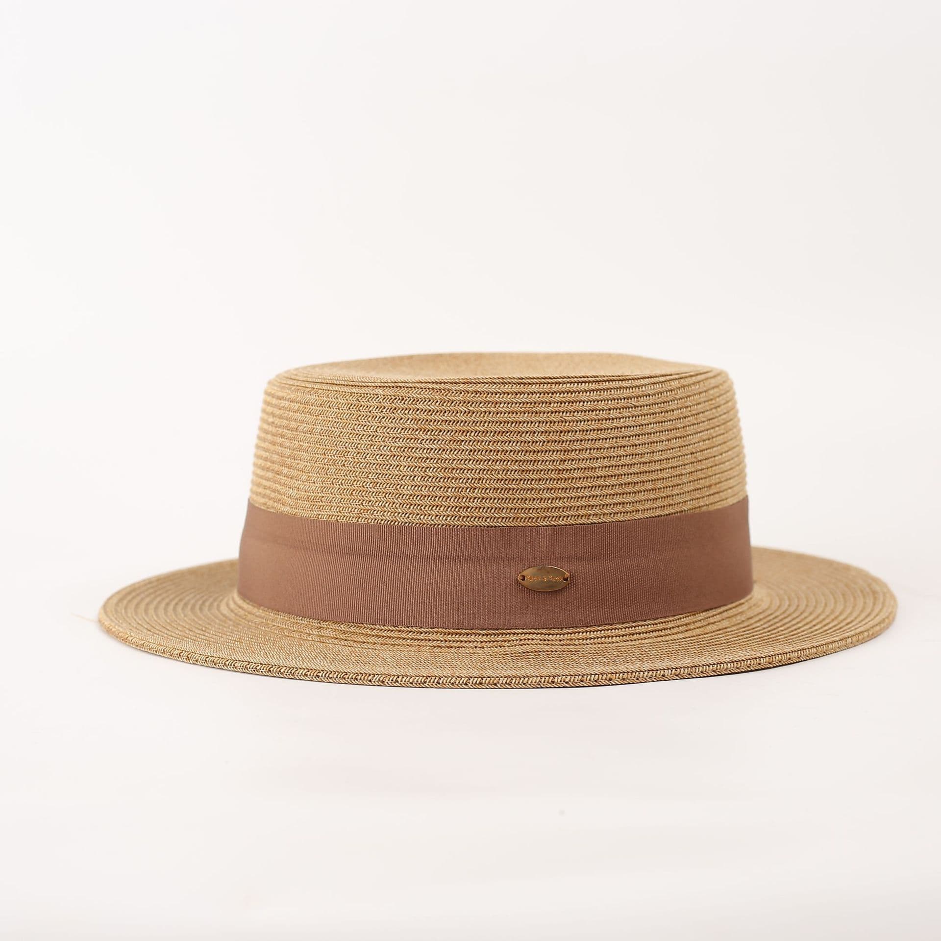 Fashionable summer beach straw sun hat solar-powered 3