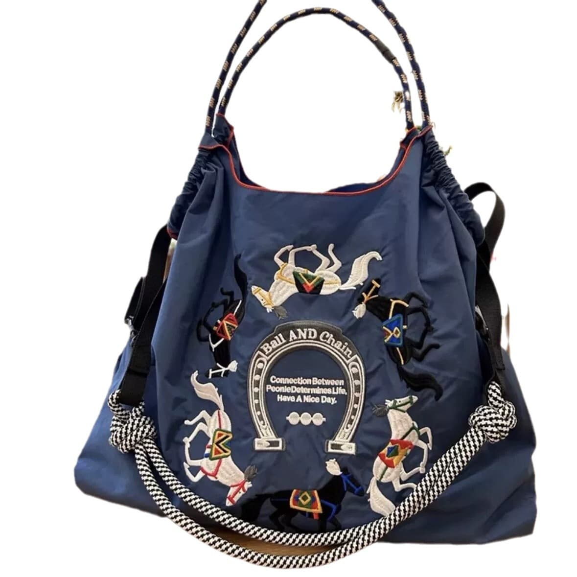 Japanese small shopping bag, internet celebrity, with embroidery 5