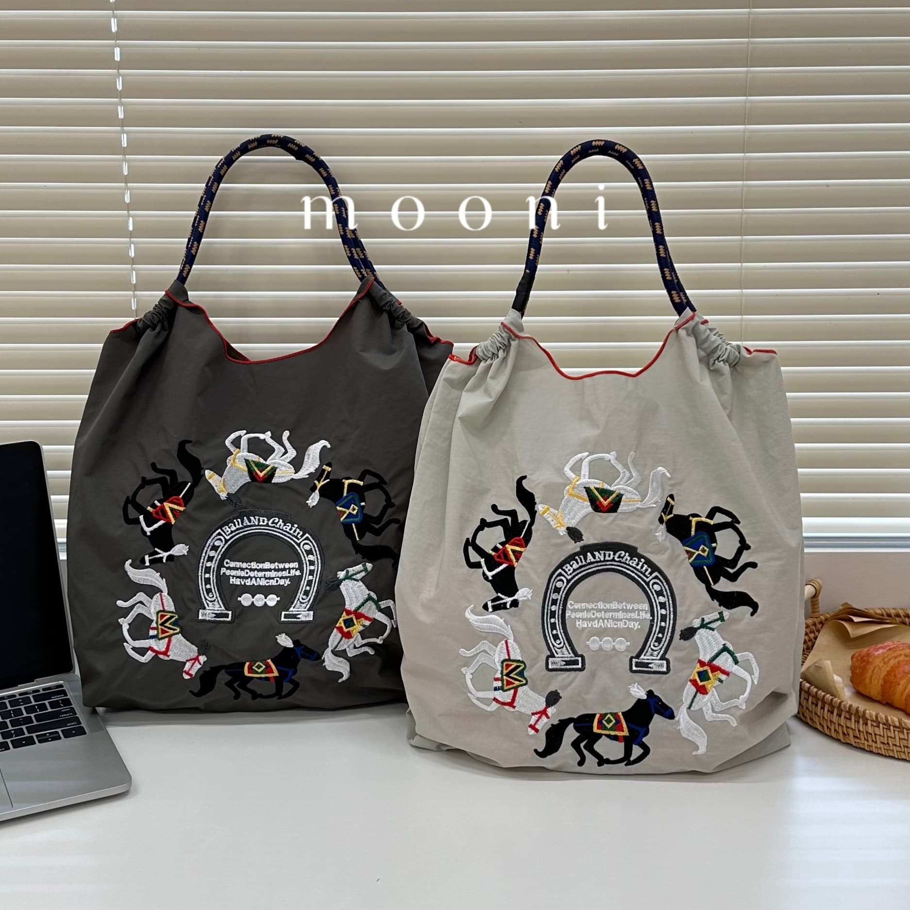 Japanese small shopping bag, internet celebrity, with embroidery 1