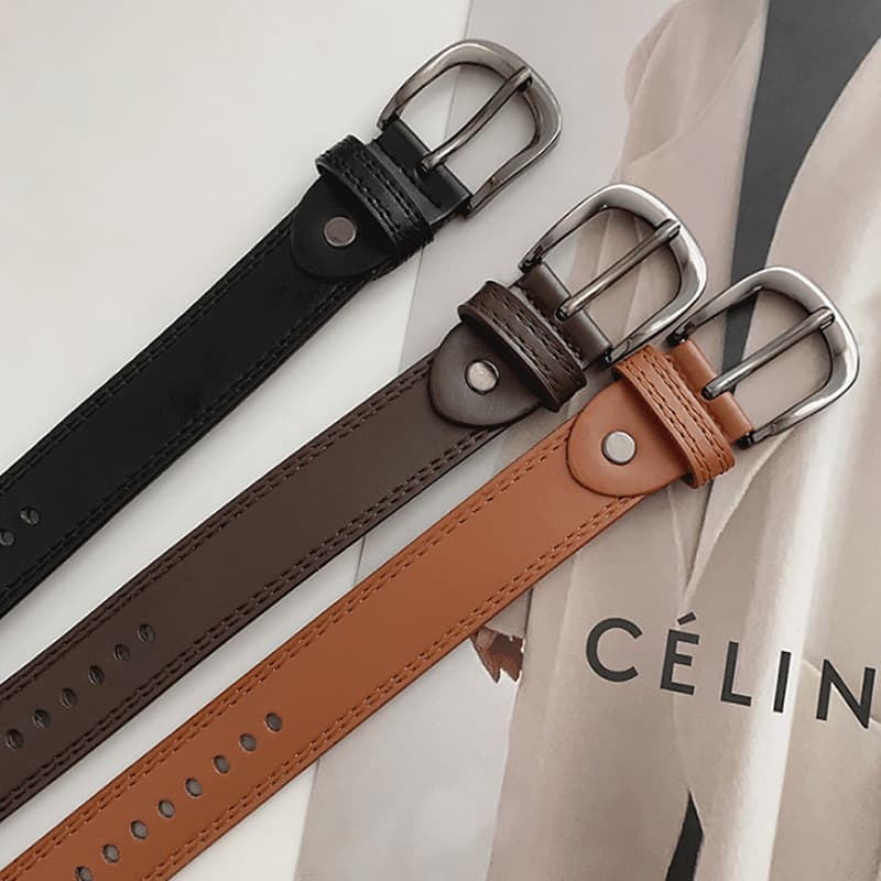 Retro universal belt, trousers, jeans for students for men and women 2
