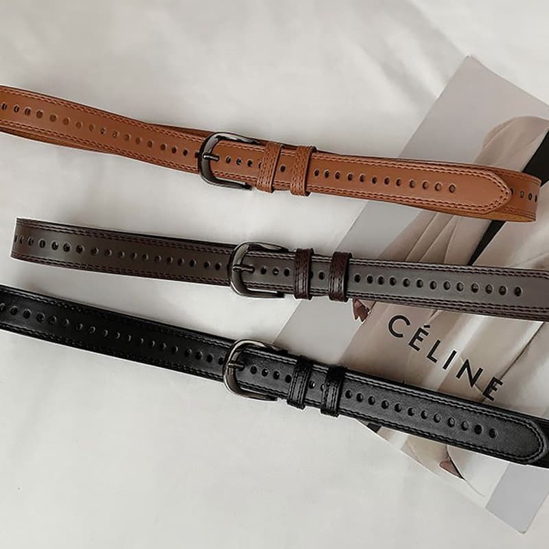 Retro universal belt, trousers, jeans for students for men and women 3