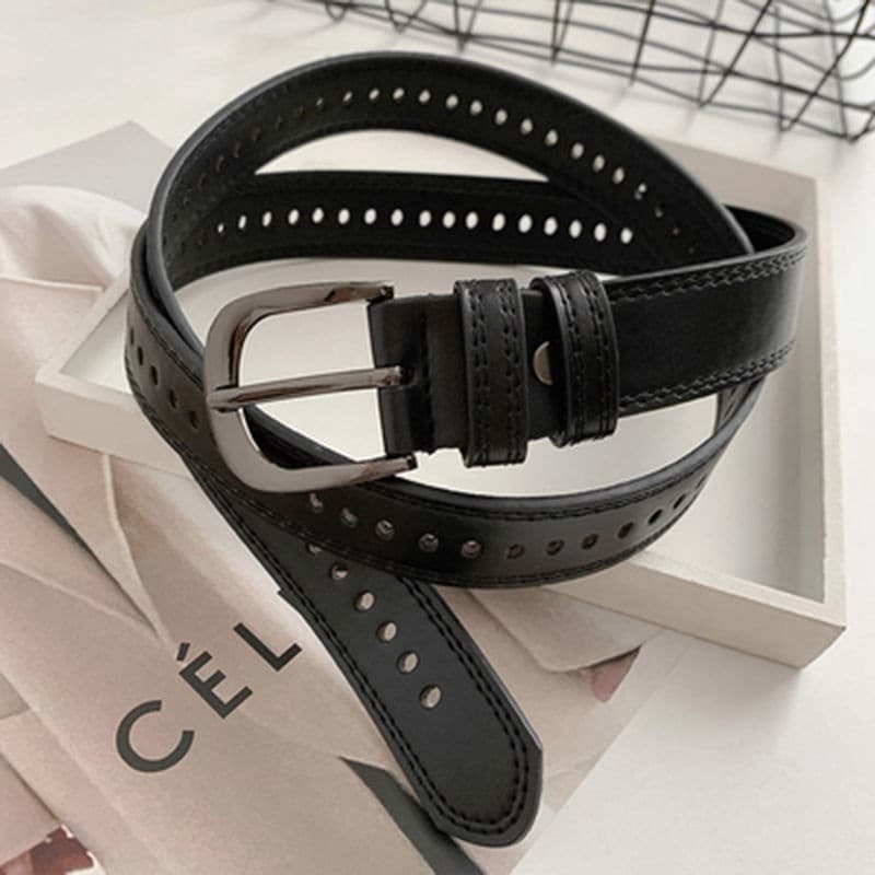 Retro universal belt, trousers, jeans for students for men and women 4