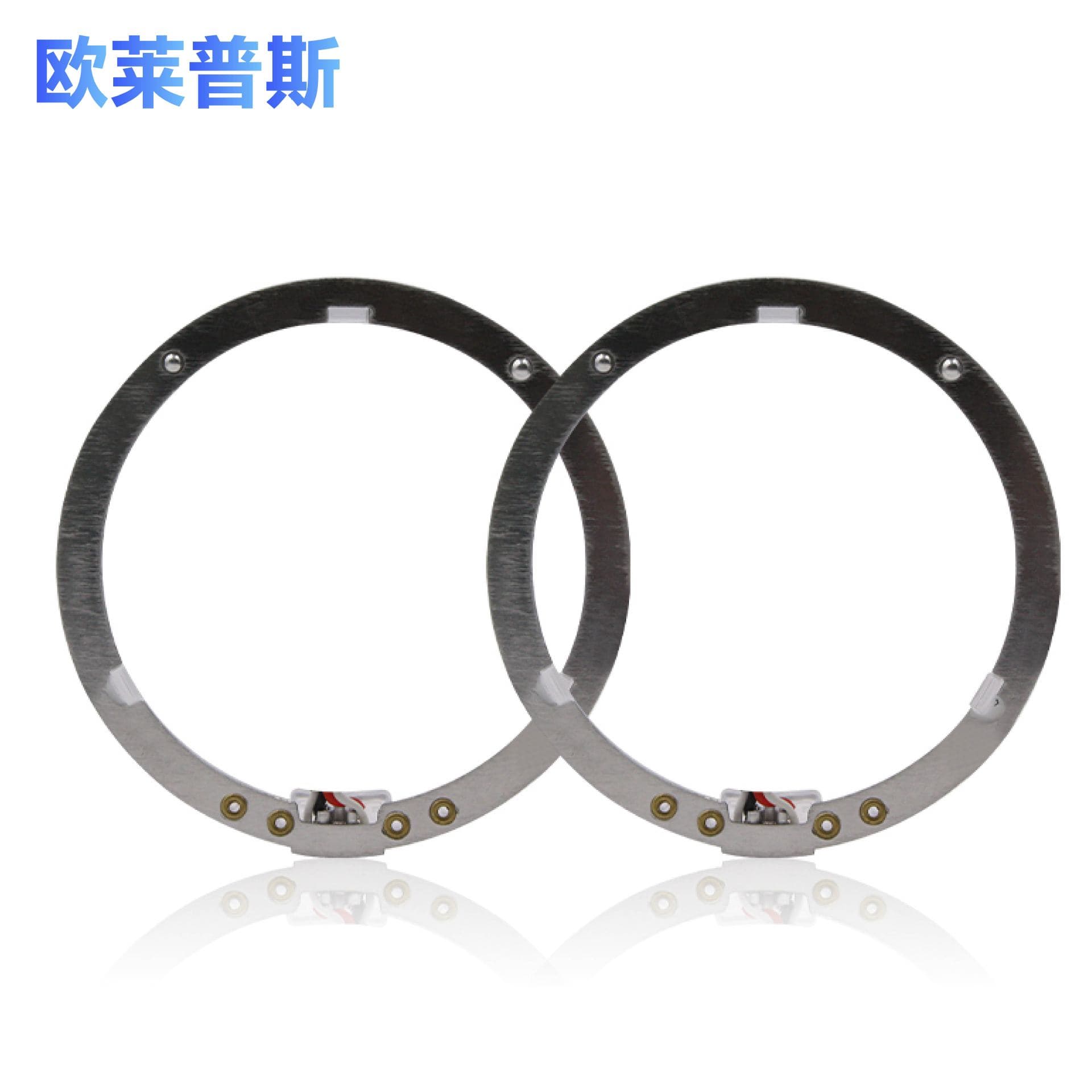 Hot selling new car 80MM95MM light guide angel eye led car headlight decorative light circle modification 2 lines 3