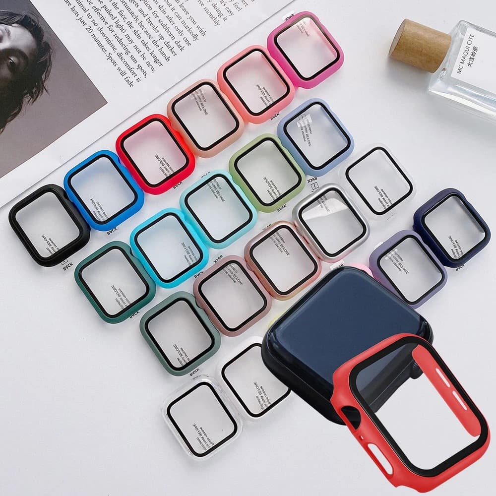 Applicable to Apple Watch Case Anti-fall PC Injection Tempered Film Integrated iWatch 11 Protective Case 2