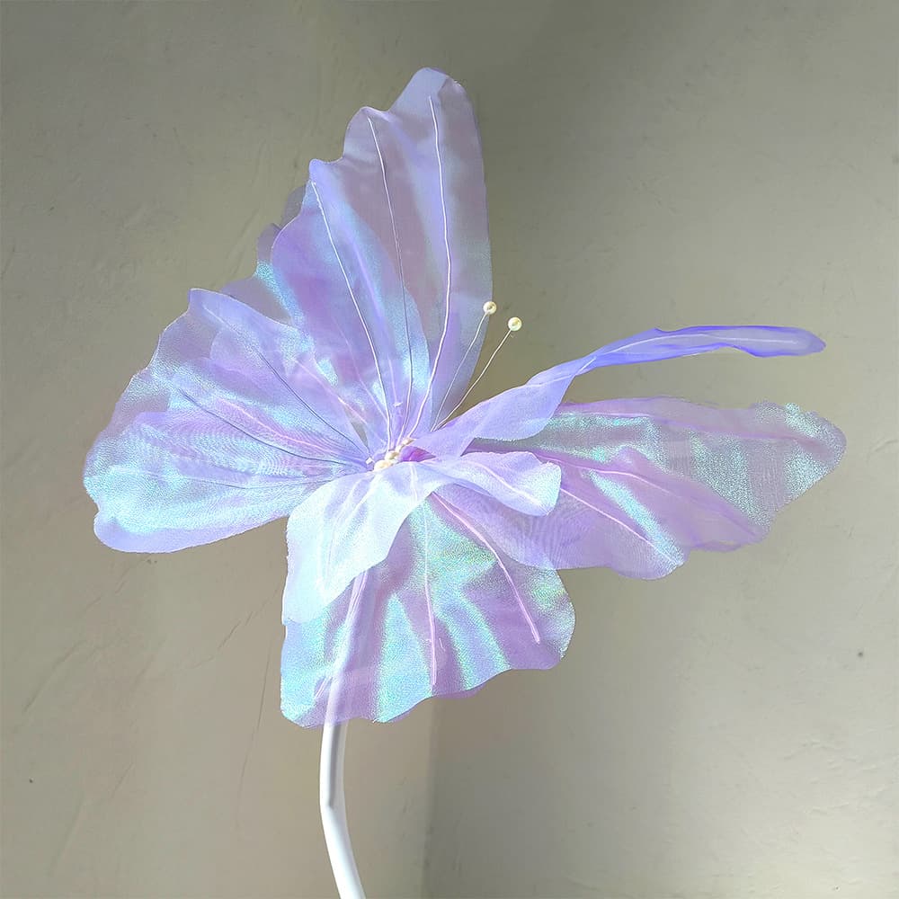 Factory direct sales cross-border simulated three-dimensional butterfly landing atmosphere romantic wedding festival decoration background props photography 3