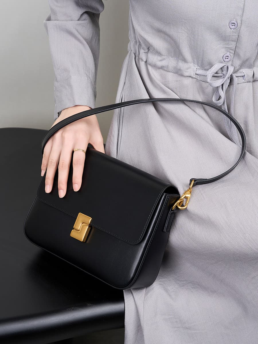 Shoulder bag, one-shoulder bag, leather small bag, genuine leather 3