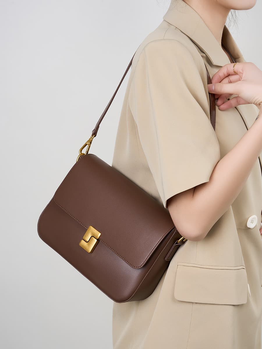 Shoulder bag, one-shoulder bag, leather small bag, genuine leather 1