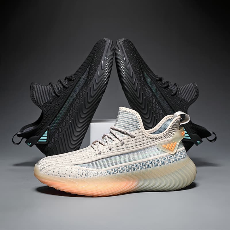 Men's shoes new summer breathable thick sole solid color popcorn coconut sneakers ins textured casual shoes 2