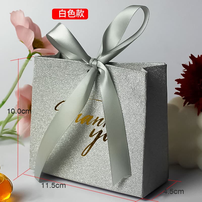 Premium Thank You Foil Stamped Gift Bag 11.5x4.5x10 cm 2