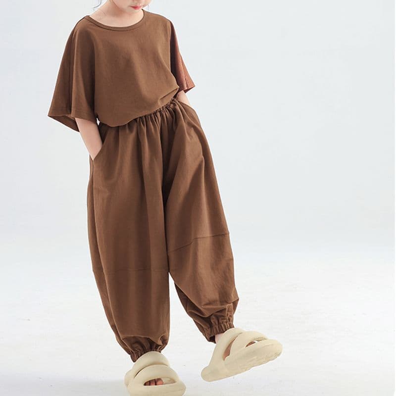 Children's set, T-shirt for boys, flashlight, trousers, new collection, children's clothing 2