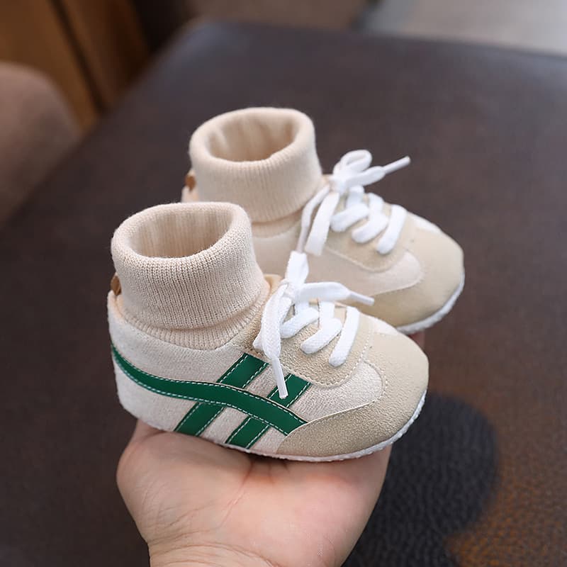 Cross-border spring and autumn baby shoes for men and women 0-1 year old shoes and socks without soft soles and anti-slip toddler shoes for 6-12 months 2