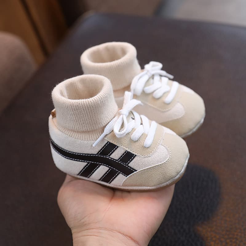 Cross-border spring and autumn baby shoes for men and women 0-1 year old shoes and socks without soft soles and anti-slip toddler shoes for 6-12 months 4