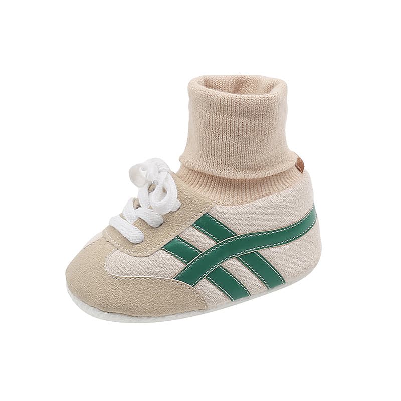 Cross-border spring and autumn baby shoes for men and women 0-1 year old shoes and socks without soft soles and anti-slip toddler shoes for 6-12 months 5