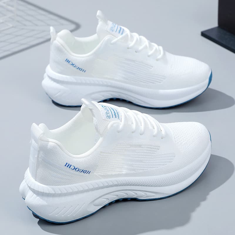 (Cross-border trading), fashionable autumn breathable white shoes for leisure, for running, trend of season 2