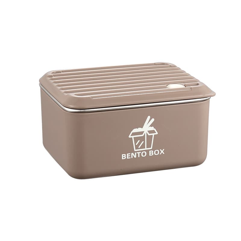Japanese -style stainless steel lid lid lid box can heal multi -layer sealing band of fresh lunch box 5