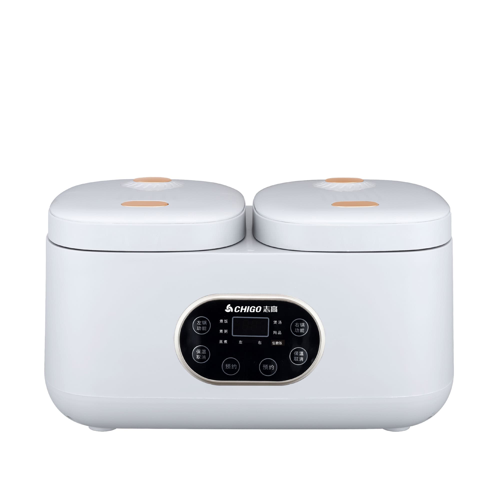 Chigo double-liner rice cooker home new multi-function rice cooker dormitory dual-use one-in-one 1-2-3 person small 5