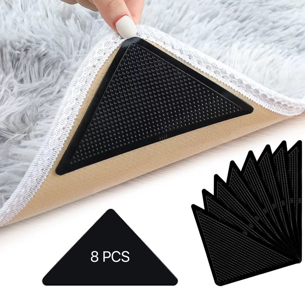 Non-slip carpet, polyurethane protective corner covers, sofa for living room, clips included 4