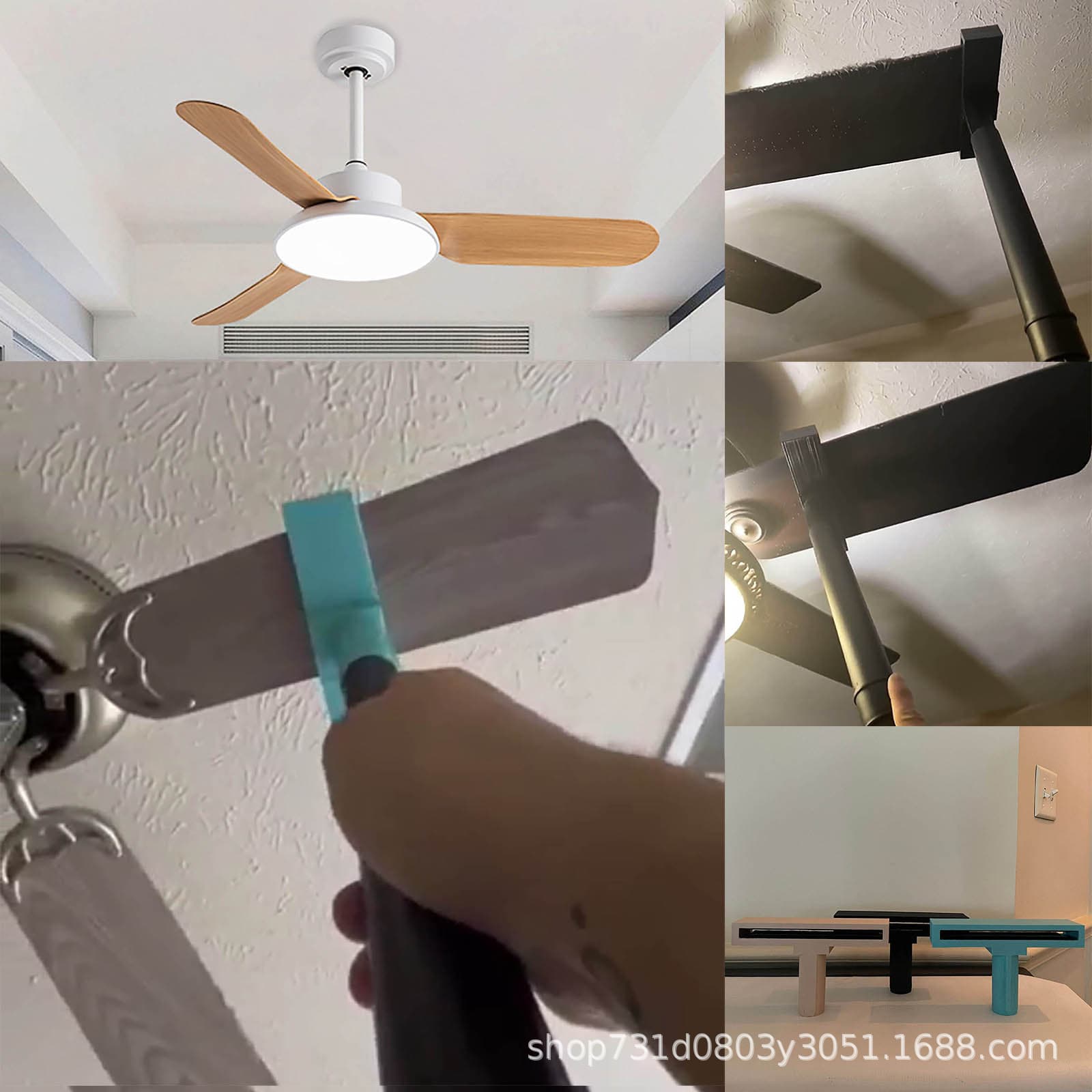 Cross-border ceiling fan blade cleaning artifact vacuum accessories fan cleaning tool creative fan blade source manufacturer direct sales 2